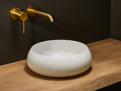 BETTECRAFT - Countertop round steel washbasin _ Bette