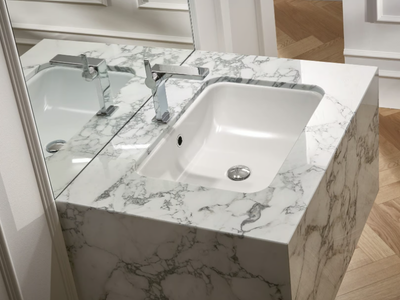 BETTEONE - Undermount rectangular enamelled steel washbasin _ Bette