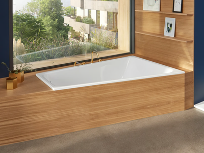 BETTESPACE L - 2 seater built-in steel bathtub _ Bette