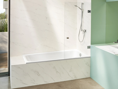 BETTESPACE M - Built-in steel bathtub with shower _ Bette