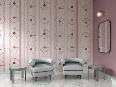 ART DECÒ - Geometric wallpaper _ BeWall