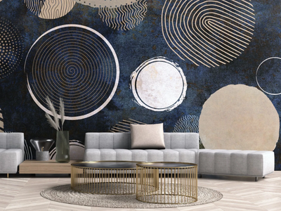 CIRCLES - Geometric wallpaper _ BeWall
