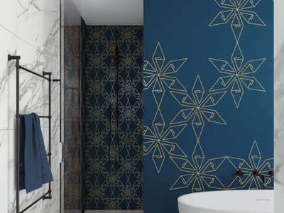 FIORE - Motif geometric wallpaper _ BeWall