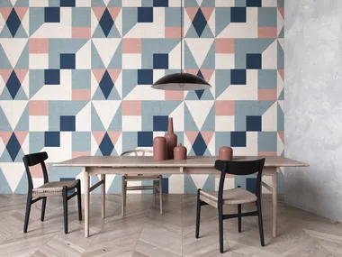 KADO - Geometric washable vinyl wallpaper _ BeWall
