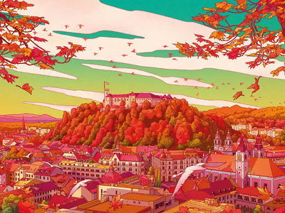 LJUBLJANA - Landscape wallpaper _ BeWall