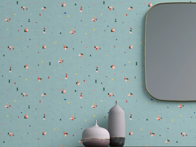 MICRODISEGNI/TANGRAM - Motif wallpaper _ BeWall