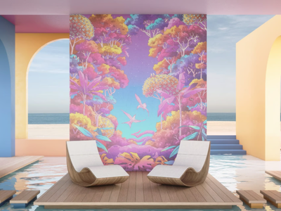 PARADISE BLIPS - Landscape wallpaper _ BeWall