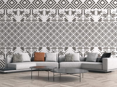 PIX.BIÒ - Motif geometric wallpaper _ BeWall