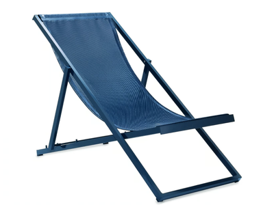 CLUB - Folding recliner Vinytex deck chair _ Bivaq