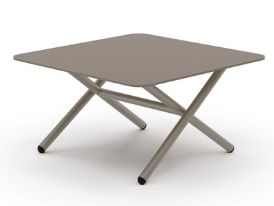 GARDA - Low square aluminium coffee table _ Bivaq