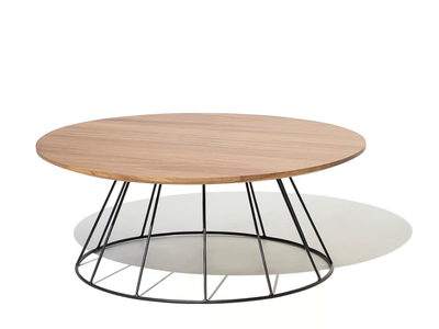 ILLA - Aluminium and wood garden side table _ Bivaq