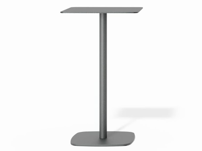 SIRKEL 105 - Square aluminium high table _ Bivaq