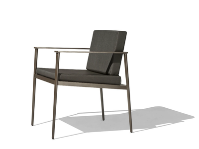 VINT - Upholstered garden chair with armrests _ Bivaq