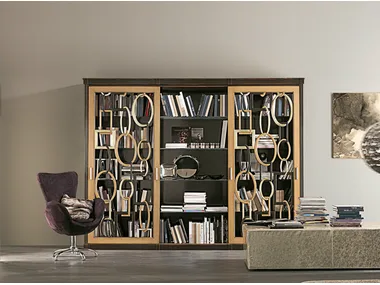 AUDREY - Wall-mounted wooden bookcase _ Bizzotto Italia
