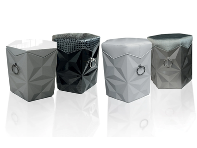 DIAMOND - Upholstered pouf _ Bizzotto Italia