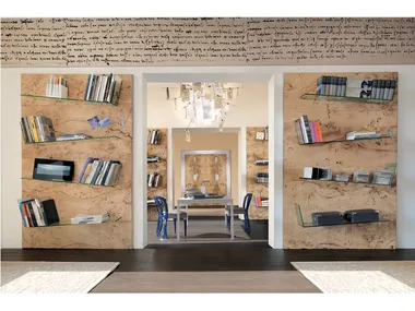 SIDNEY - Wall-mounted wooden bookcase _ Bizzotto Italia