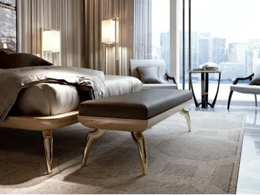 SYMPHONY - Upholstered fabric bench _ Bizzotto Italia