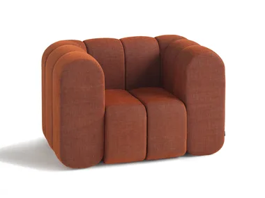 BOB - Fabric armchair with armrests _ Blå Station