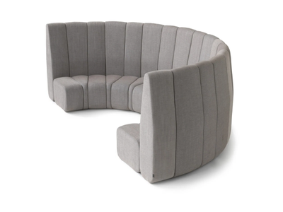 BOB HIDE - Modular curved high-back fabric sofa _ Blå Station