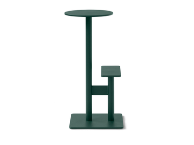 COMBO 2 - High aluminium barstool with footrest _ Blå Station