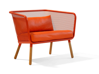 HONKEN - Leather small sofa _ Blå Station