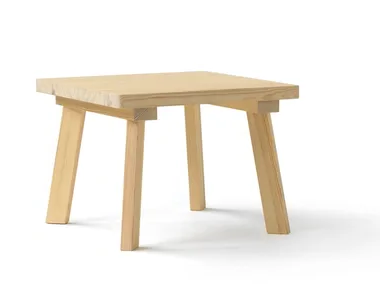 PINZO - Square pine coffee table _ Blå Station