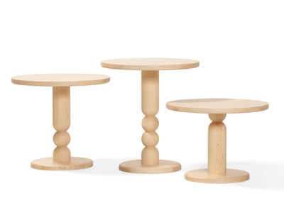 TURN - Round solid wood coffee table _ Blå Station