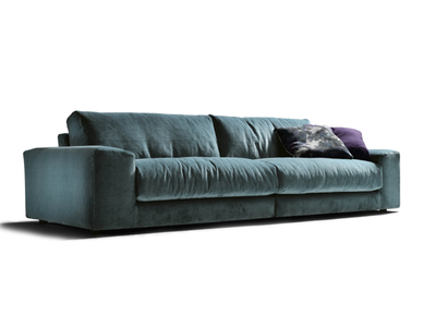 DANTE - Modular fabric sofa with removable cover _ Black Tie