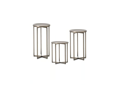 ELLIOT - Metal high side table _ Black Tie