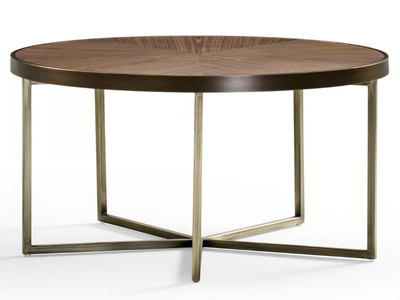 SAMUEL - Low metal and MDF coffee table _ Black Tie