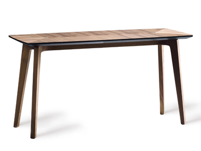 TOMMI - Rectangular walnut console table _ Black Tie