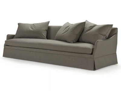 LOUVRE - 3 seater fabric sofa with castors _ Blasco