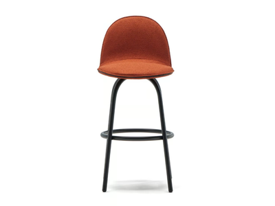 BOWLER - High upholstered fabric stool with footrest _ Blasco&Vila
