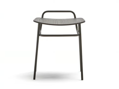 FOSCA - Low metal stool with footrest _ Blasco&Vila