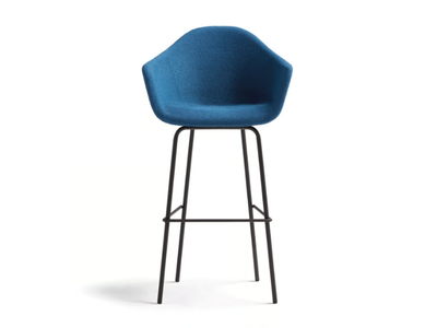 NOMAD - High fabric stool with footrest _ Blasco&Vila