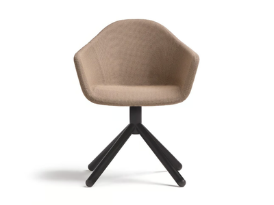 NOMAD - Swivel fabric chair with armrests _ Blasco&Vila