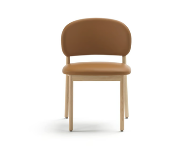 RC WOOD - Upholstered leather chair _ Blasco&Vila