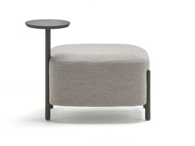 RC WOOD - Upholstered square fabric pouf _ Blasco&Vila