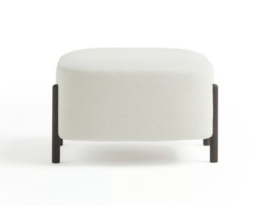 RC WOOD - Upholstered square fabric pouf _ Blasco&Vila