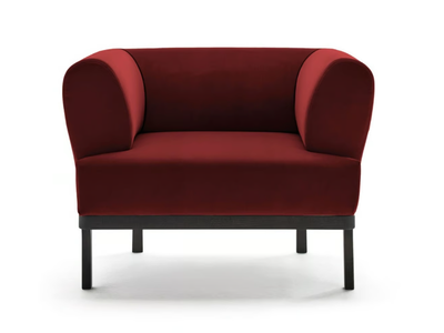 ZIP - Velvet armchair with armrests _ Blasco&Vila