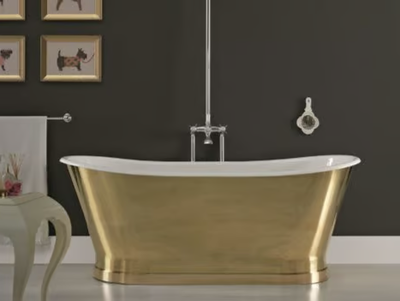 ANTICA BRASS - Freestanding brass bathtub _ BLEU PROVENCE