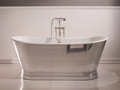 ANTICA STEEL - Freestanding steel bathtub _ BLEU PROVENCE