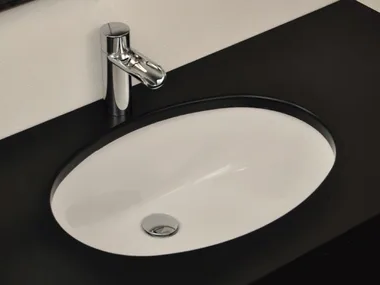 BP001 - Undermount oval ceramic washbasin _ BLEU PROVENCE