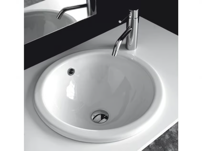 BP002-BP003 - Inset round ceramic washbasin _ BLEU PROVENCE