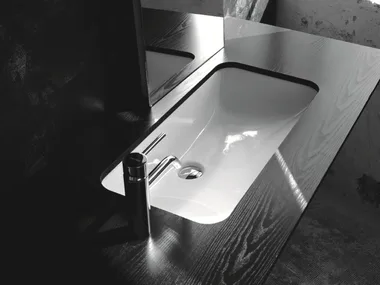 BP018 - Undermount rectangular ceramic washbasin _ BLEU PROVENCE