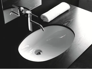 BP020 - Undermount oval ceramic washbasin _ BLEU PROVENCE