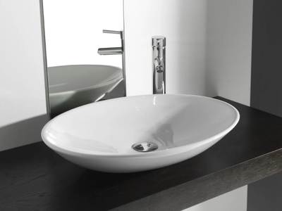 BP024 - Countertop oval ceramic washbasin _ BLEU PROVENCE