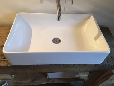 BP025 - Countertop rectangular ceramic washbasin _ BLEU PROVENCE