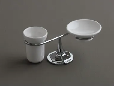 LUX - Ceramic soap dish / toothbrush holder _ BLEU PROVENCE