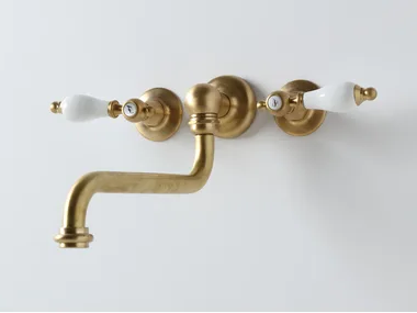 RK04 - 3 hole wall-mounted washbasin tap _ BLEU PROVENCE